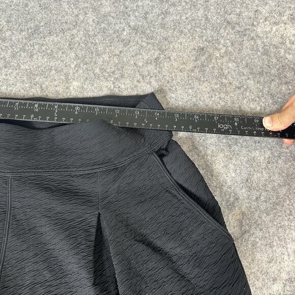 Lululemon Can You Feel The Pleat Crop Wide Leg Pant 10 Travel Texture Black - Picture 3 of 9